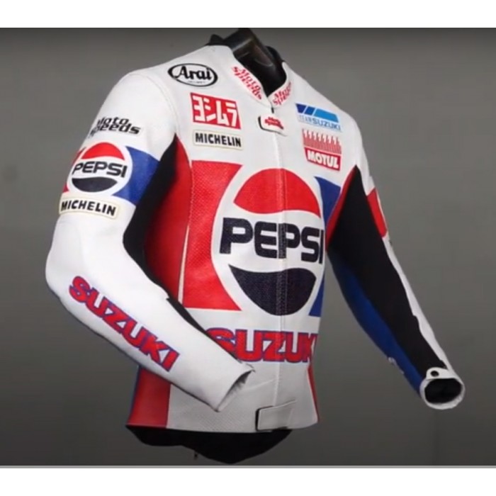 Kevin Schwantz Pepsi Suzuki GP 1988 Motorbike Leather Jacket